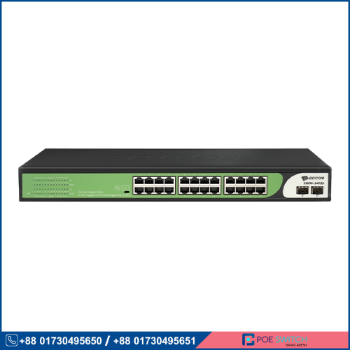 BDCOM S1500-24P2S PoE Switch